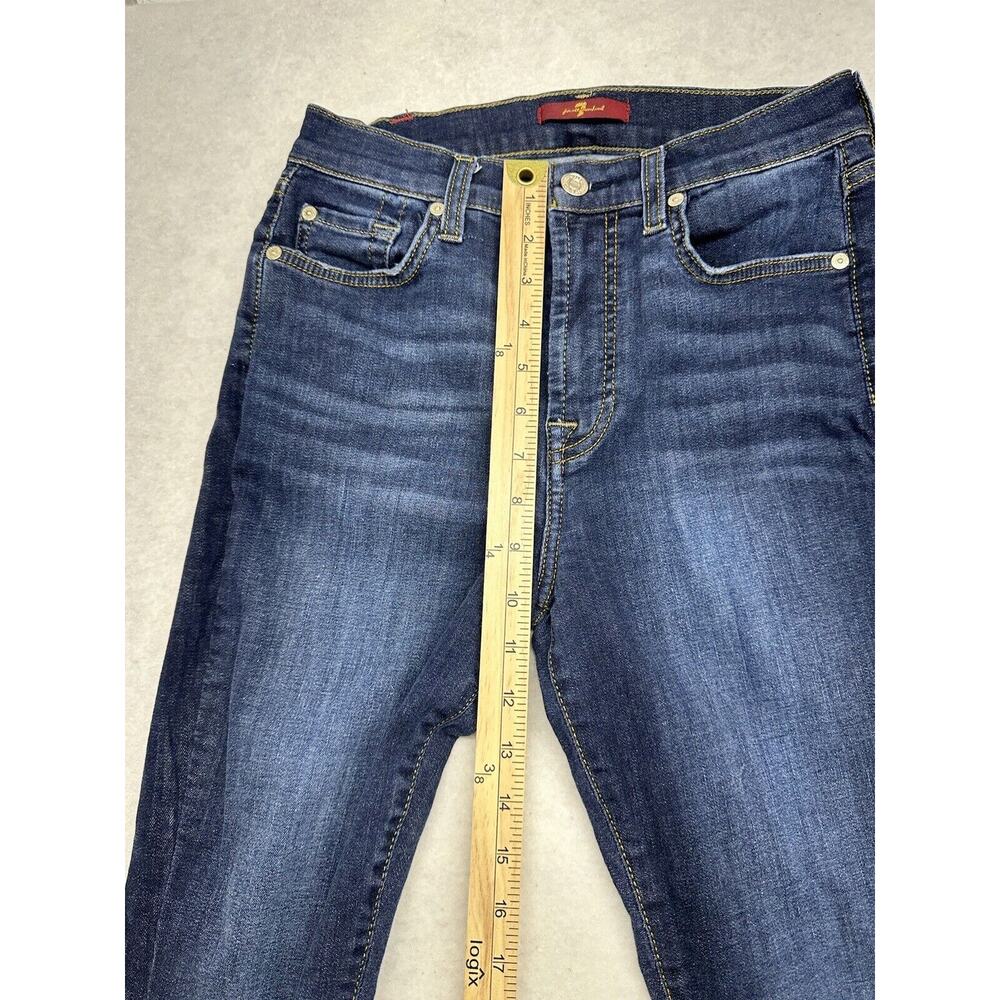 Seven 7 For All Mankind High Waist Ankle Gwenevere Skinny Jeans Pants Size 27 - Picture 5 of 8